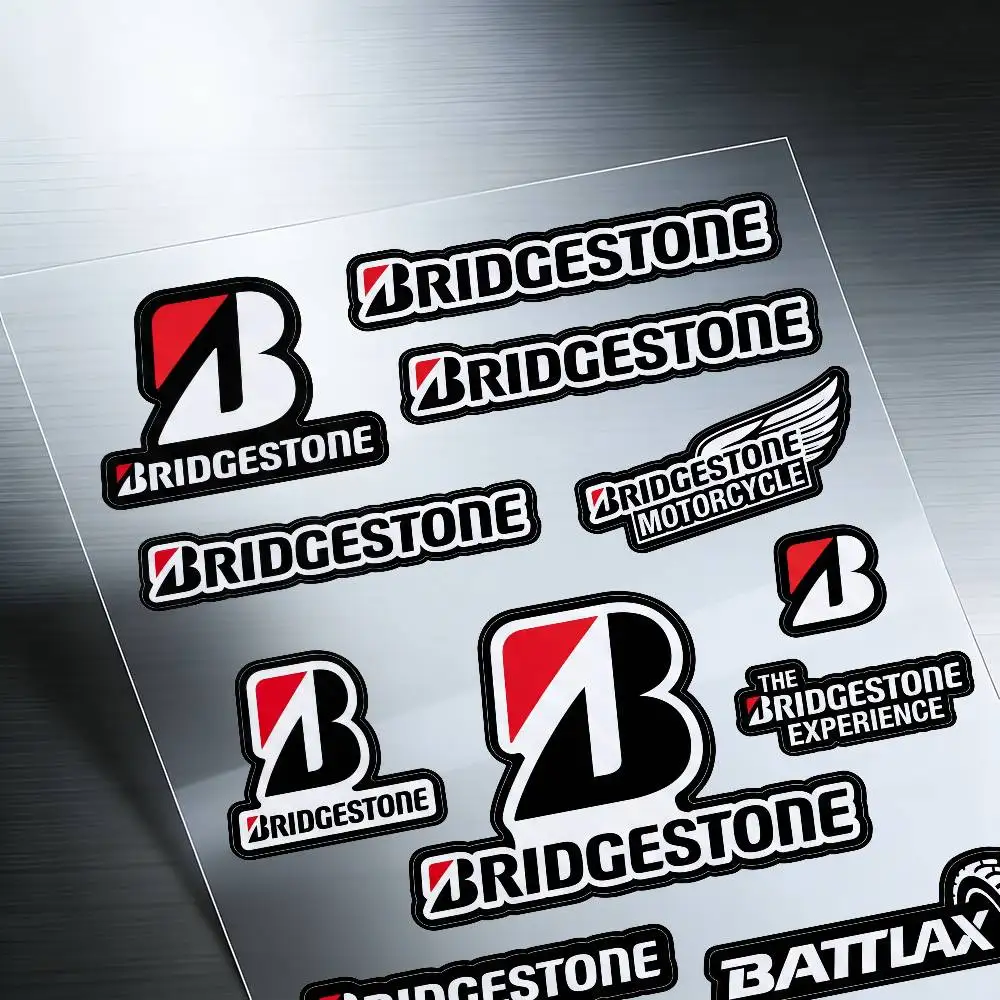 For Bridgestone Reflective Motorcycle Stickers, 3M Safety Warning At Night In The Dark Scooter Helmets - view 5