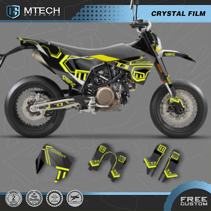 

DSMTECH Custom Team Graphics Decals Stickers Kits for Husqvarna 15-20 701 SUPERMOTO ENDURO 2015-2017 2018 2019 2020 001
