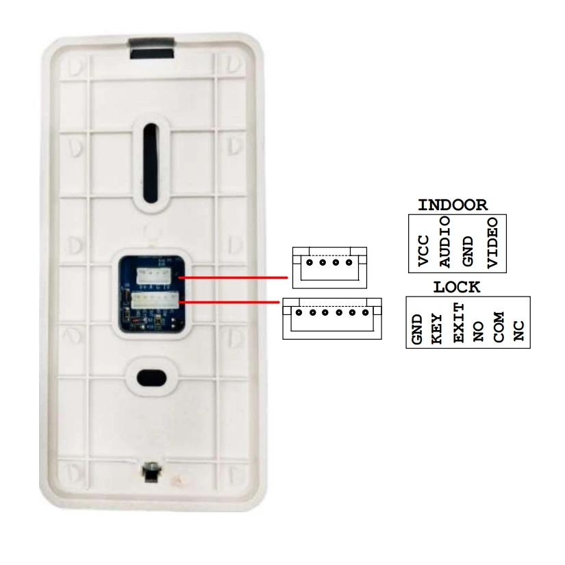 Timbre con cámara de vídeo de 4,3 pulgadas, Monitor con cable, intercomunicador impermeable, visión nocturna IR 800TVL para vigilancia del hogar, configuración de 4 cables