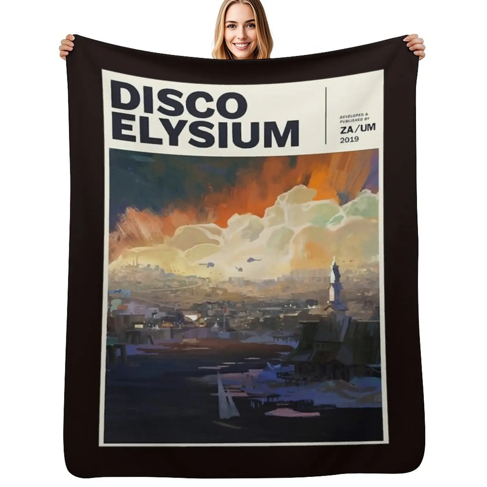 

Disco Elysium Throw Blanket Flannel Fabric Moving Hair Custom Blankets
