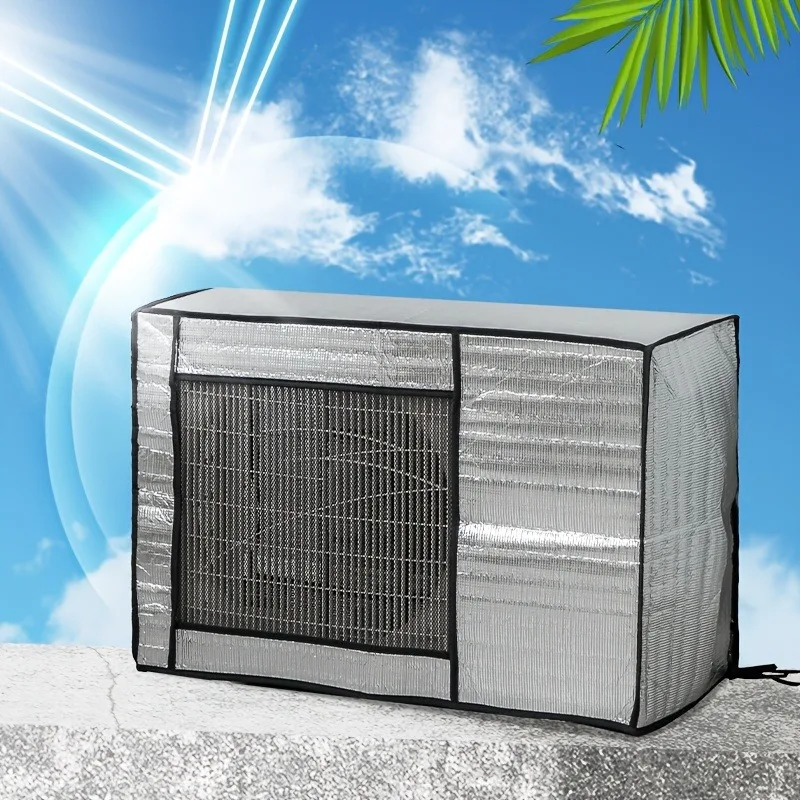 Air Conditioner Outer Unit Cover, Aluminum Foil Surface Insulation and Anti-UV Air Conditioner Outdoor Unit Protective Cover