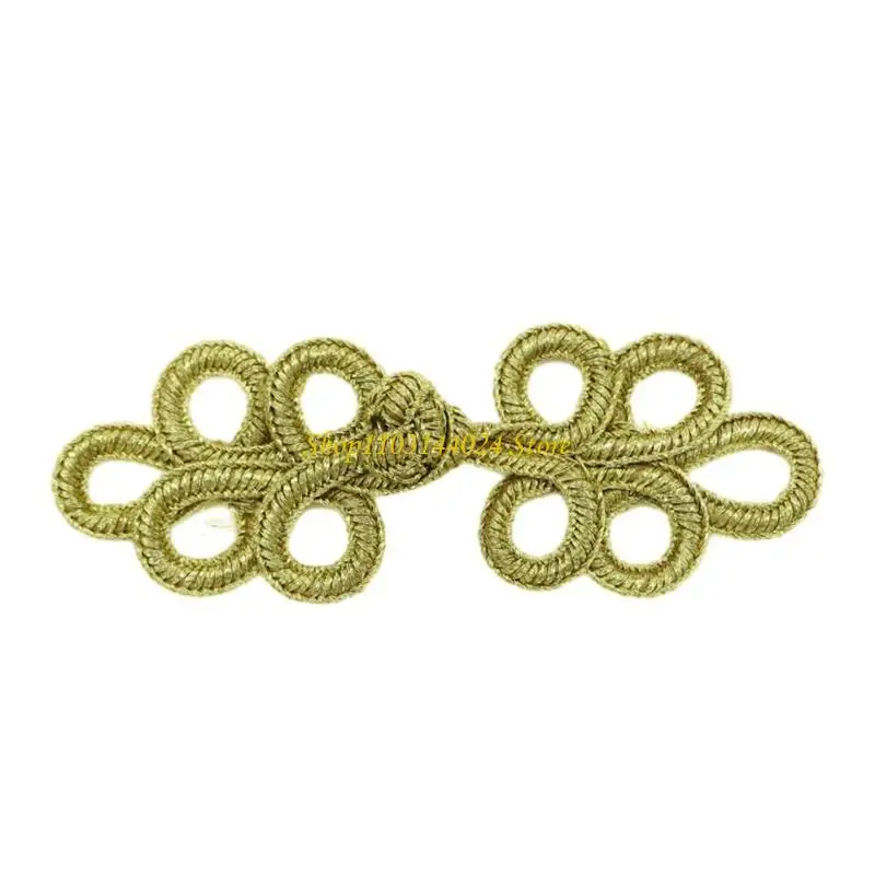 

N5KE Handmade Cheongsam Knot Buttons Five Leaves Knot Fastener Suit DIY Cardigan