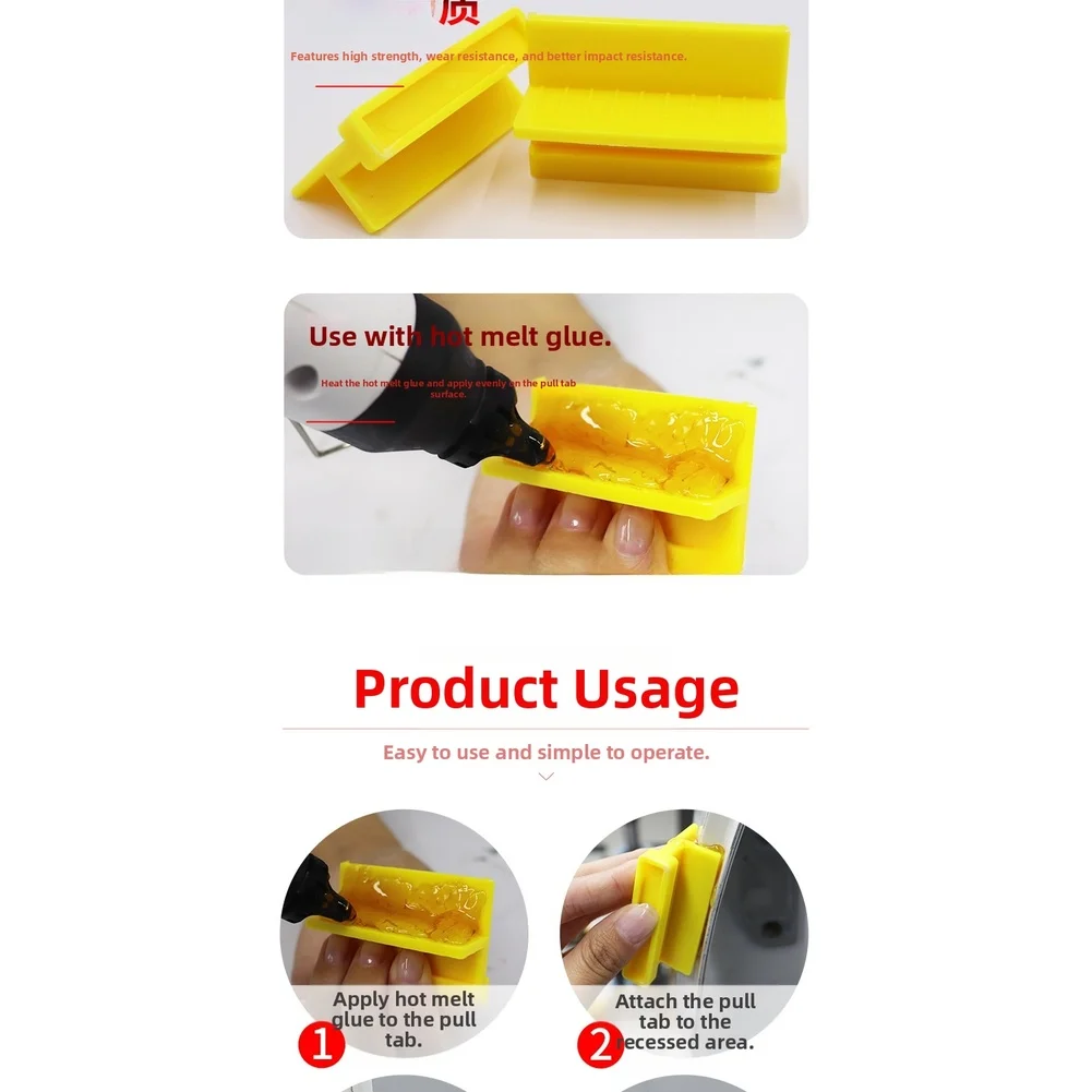 Right Angle Puller Dent Repair Kit Non-damaging Paint Protection PA6 Nylon Material Paint Safe DIY Auto Repair