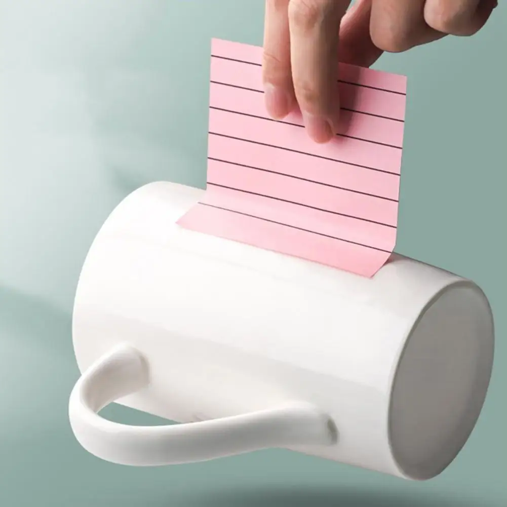 Self-stick Note Pad Portable Memo Pad Compact Reminder  Useful Strong Adhesive Notepad Sticker