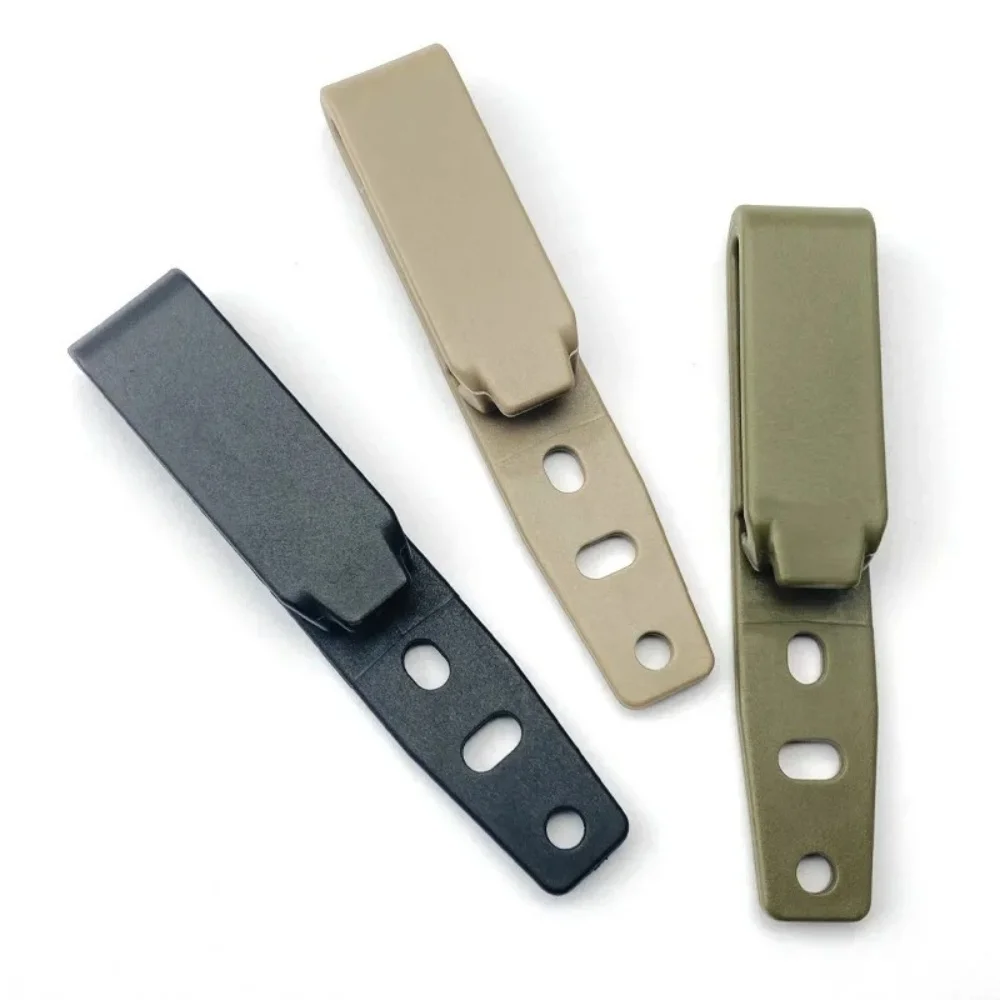 Multi-functional Knife Back Clip Outdoor Nylon Waist Back D-Ring Clip Kydex Holster Accessory with Screws Kit DIY Material