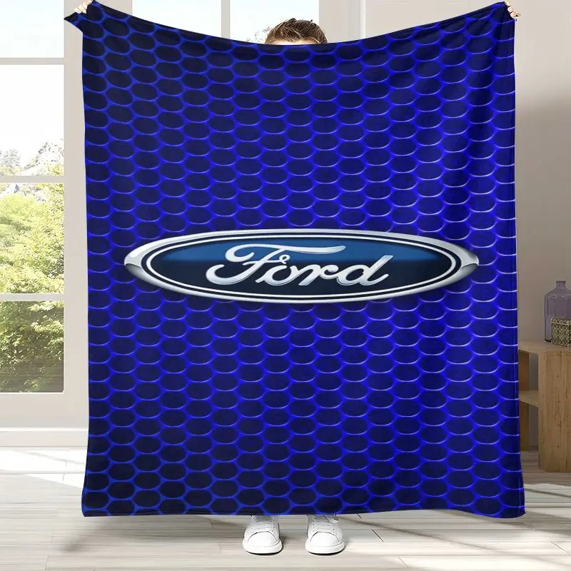 Vintage M-Mustang Racing Biker Garage Moto Soft Flannel Throw Blanket,Cozy Warm Blanket for Bed,Sofa,Living Room,Picnic,Camping