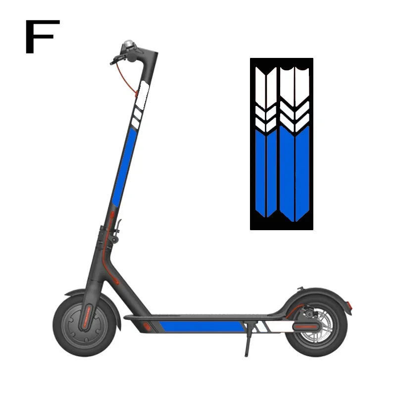 1 Set Night Safety Warning Strip For Xiaomi M365/Pro/1S/Pro 2 E-Scooter Waterproof Dust-proof Reflective Styling Stickers Parts image 6