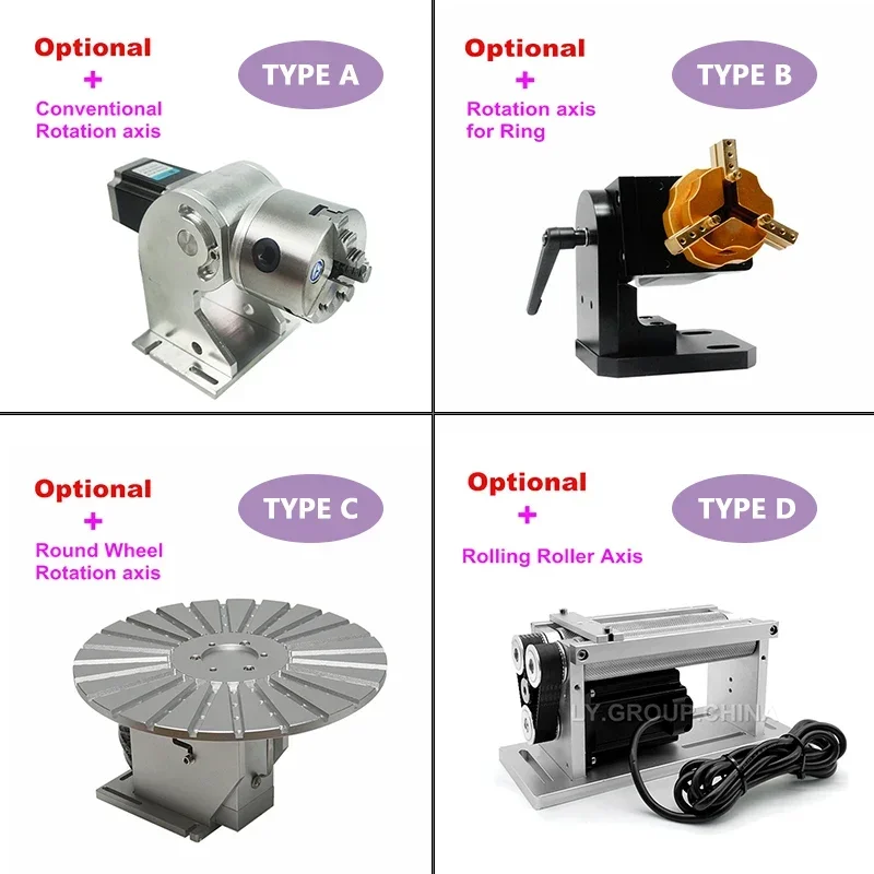 Desktop Mini JPT Galvo Scanner Align System 20W-60W Optical Fiber Laser Nameplate Marking Enraving Milling Metal Router Machine
