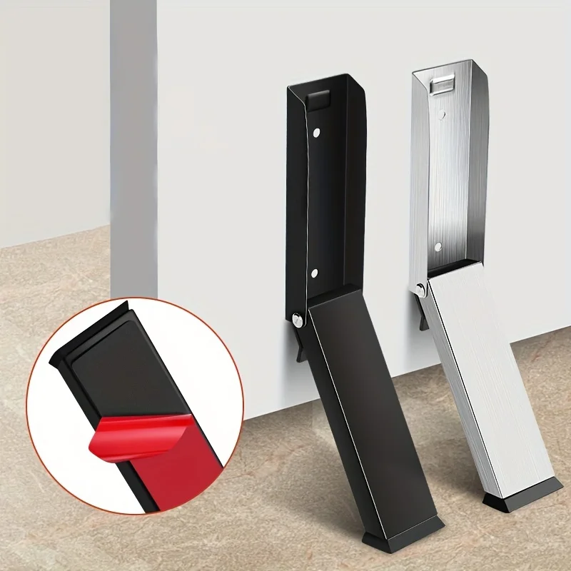 

Heavy Duty Magnetic Door Stopper: Kick Down Door Stops For Home And Hotel - Sturdy, No Drilling, UnderDoor Noise Stopper