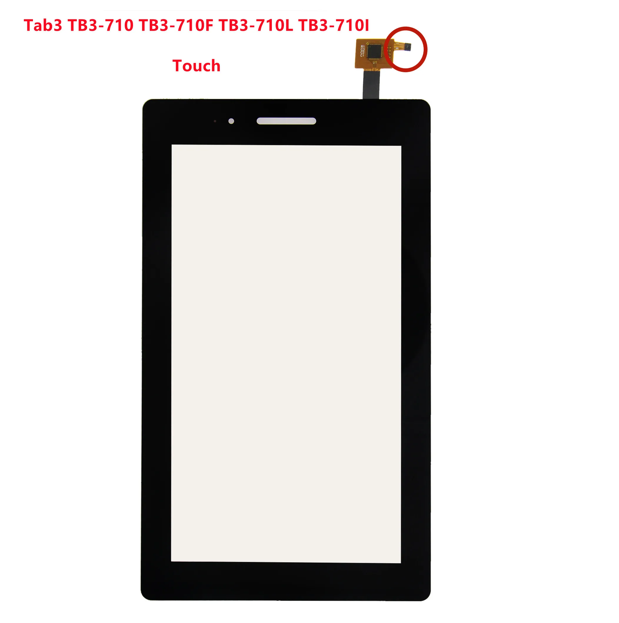 New 7.0'' Inch For Lenovo TAB 3 Essential 710F Tab3 TB3-710i TB3-710F TB3-710 Touch Screen Front Glass Panel Replacement Tested