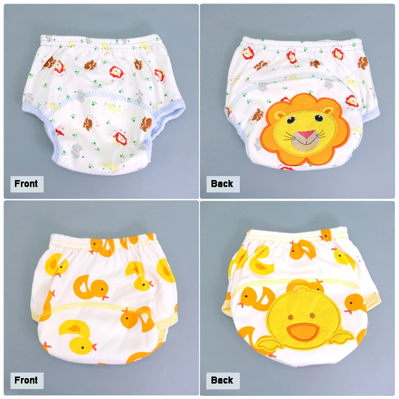 Baby Bare Cotton Cloth Diaper Unisex Reusable Infants Child Training Panties  Washable Underwear Nappies S M L