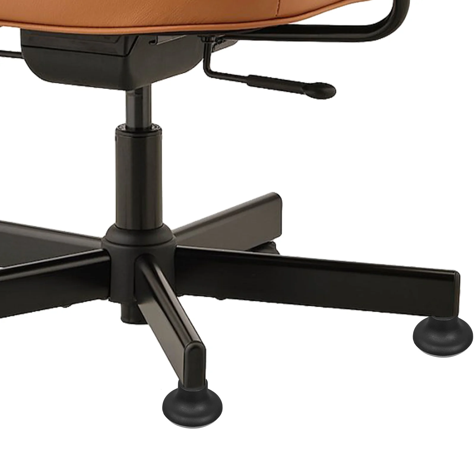 

5Pcs Office Chair Caster Wheels Fixed Pin Insert Gray PU Base Bell Glides Non Slip Chair Feet Wheel Stoppers for Desk and Beauty