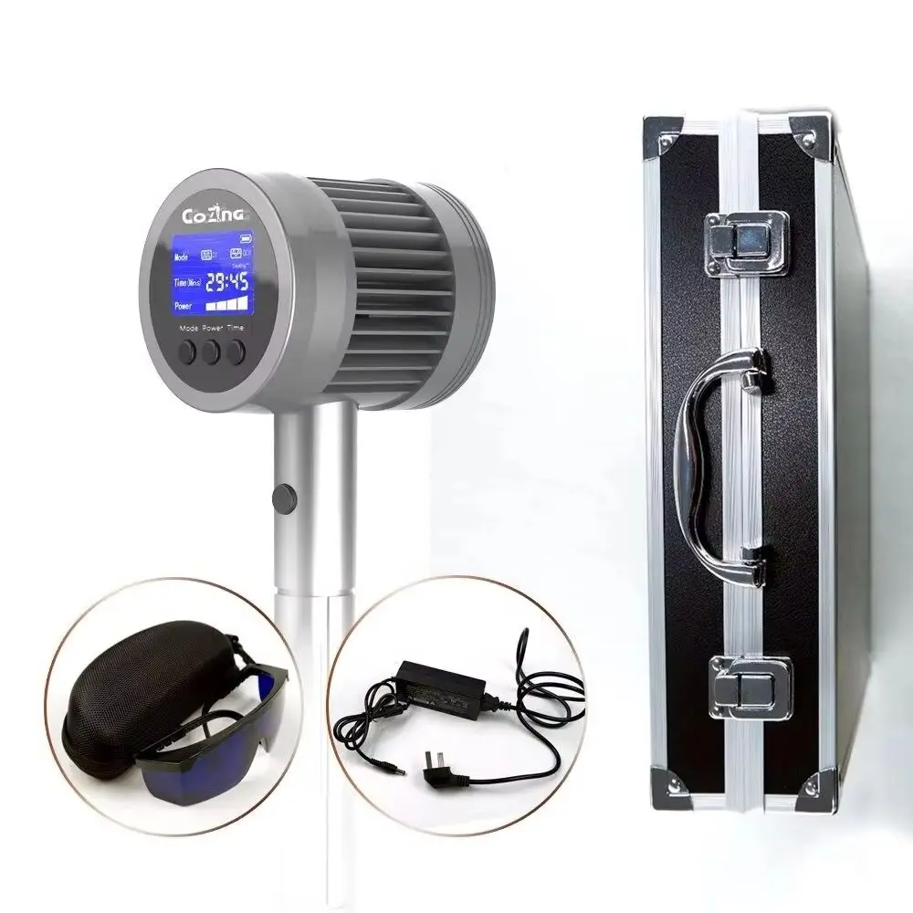 

HLKGO Class 4 Cold Laser Pain Relief Machine 808nm + 650nm Wavelengths Deep Tissue Healing, Anti-Inflammation & Recovery Device