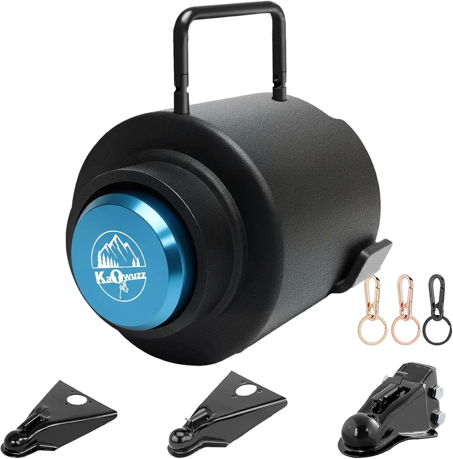 

Heavy Duty Trailer Lock for 2 5/16-Inch Couplers, Anti-Theft Steel Hitch Accessory with Handle