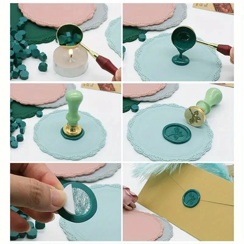 1Pc Silicon Sealing Wax Board Pad Wax Seal Stamps Mold Paint Backing For DIY Sealling Wax Stamp Pads Party Gifts Craft Tool
