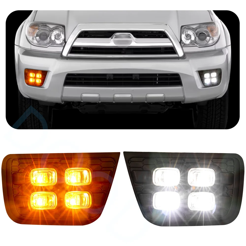 

Led Daytime Running Fog lights fit for 2006-2009 Toyota 4Runner Turn signal Lights Accessories