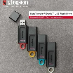 Kingston Pen Drive USB Flash Drives DTX Pendrive 64GB 128GB 256GB High Speed USB3.2 Flash Disk Mini Key Memory Stick 3.0