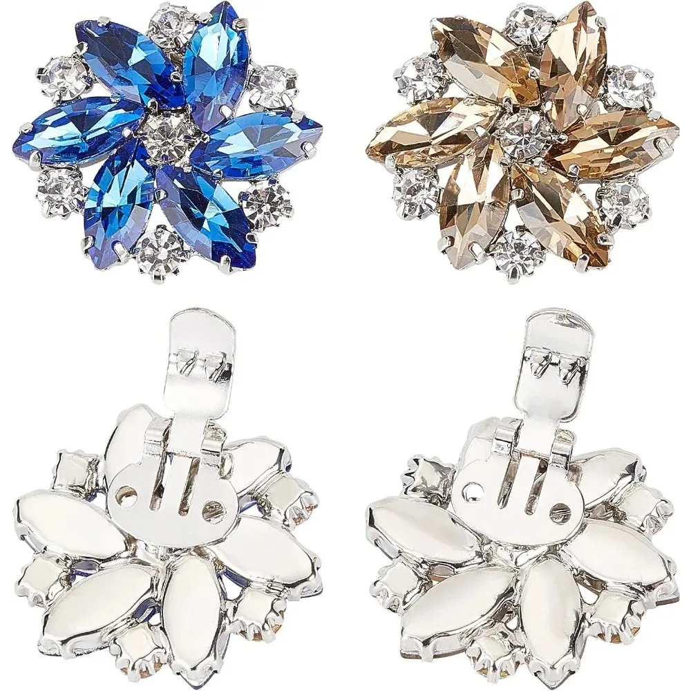 

Rhinestone Bow Shoe Clips