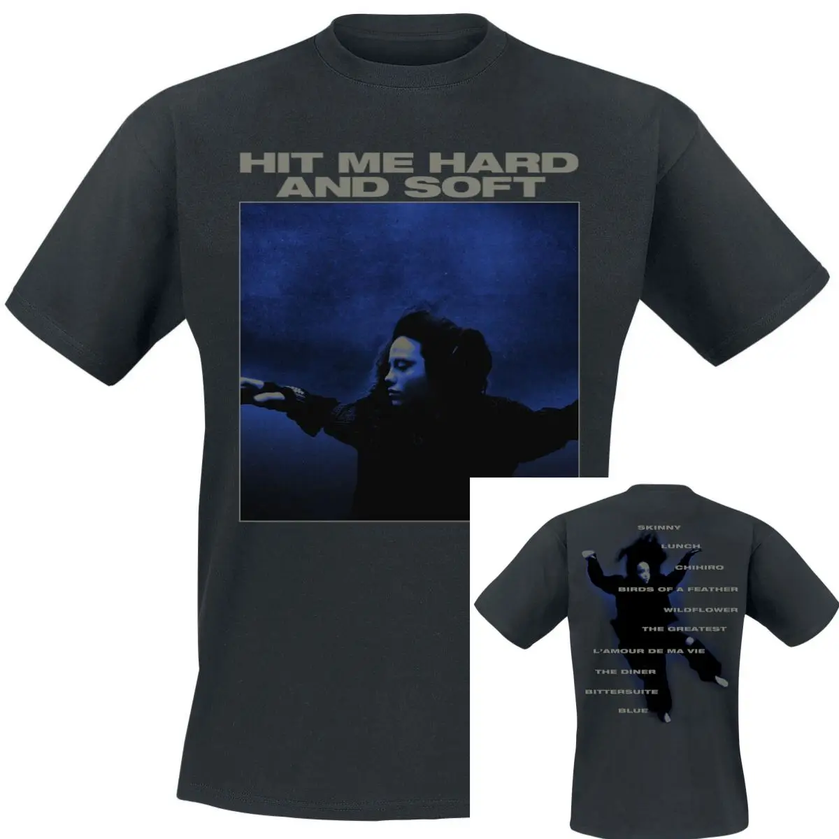 Photo Grid Billie Eilish Band T-Shirt 100 % Baumwolle Grafik-T-Shirt Herren Damen Sommer Streetwear Top – Detail 2