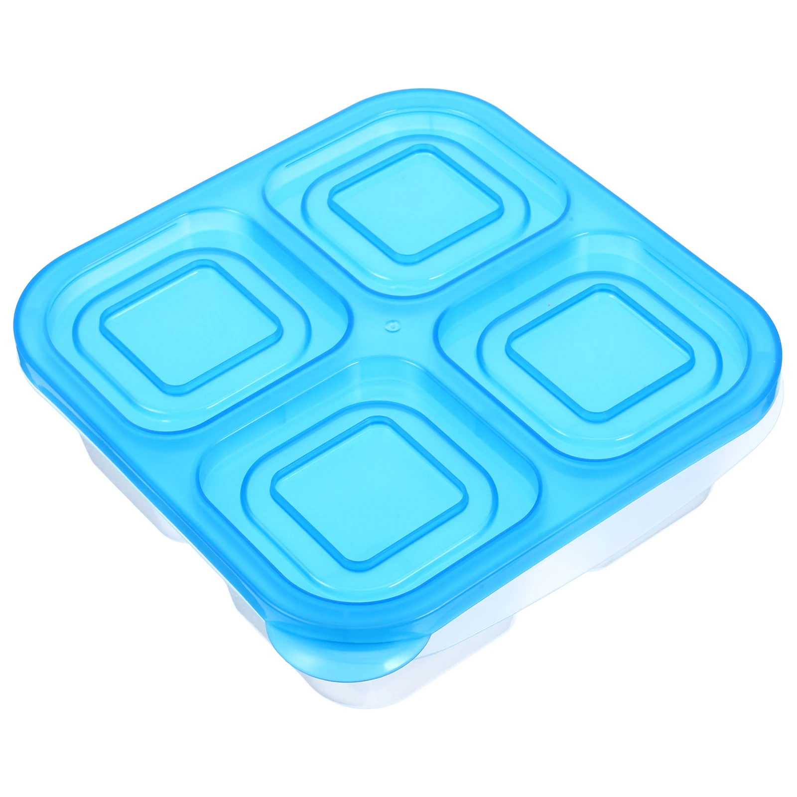 

Синий бенто ланч-бокс с небольшими отделениями, многоразовые контейнеры, герметичный контейнер для путешествий, кемпинга, пикника, еды, закуски