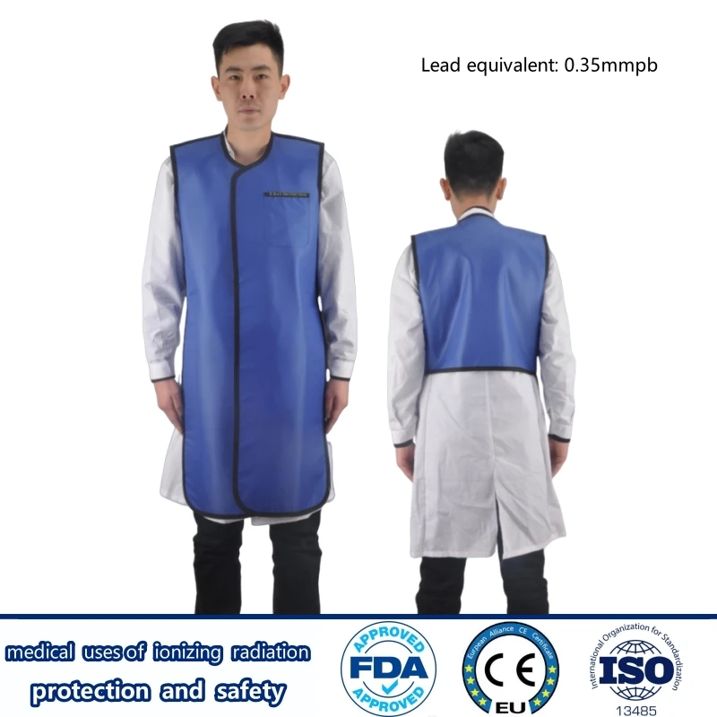 

Good quality x-ray radiation protective 0.35mmpb long lead vest nuclear power plants radiological protection lead vest overcoat