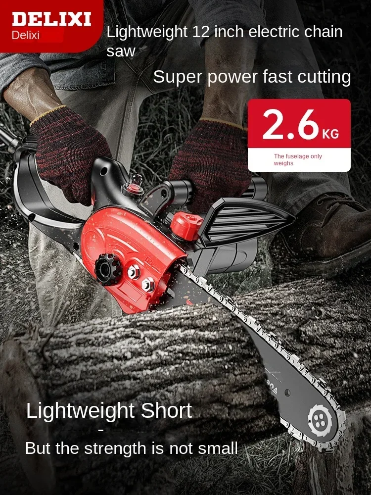 220V Powerful and Lightweight Portable Chainsaw for Home Use and Outdoor Cutting