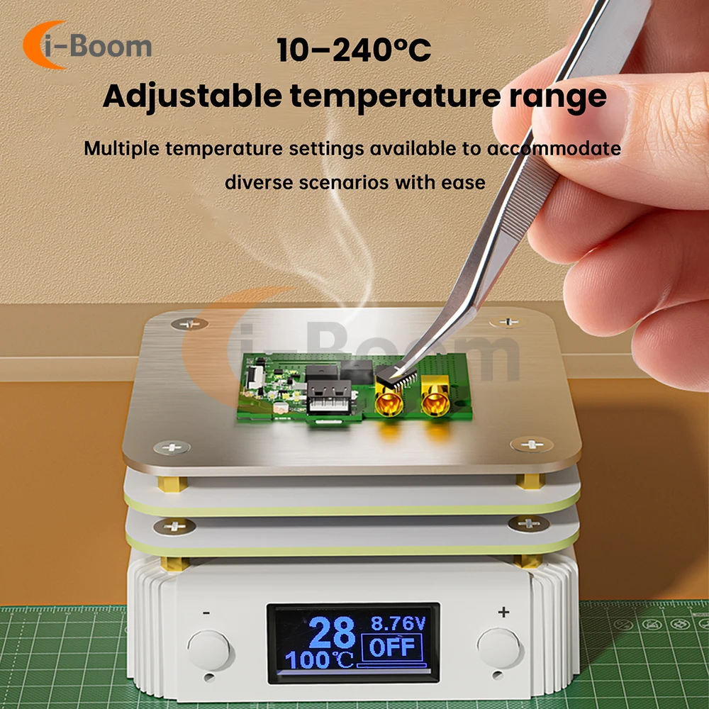Heating Pad 65W Adjustable Constant Temp Hot Plate Digital Display SMD Surface Mount Preheater For PCB Electronic Repair Tool