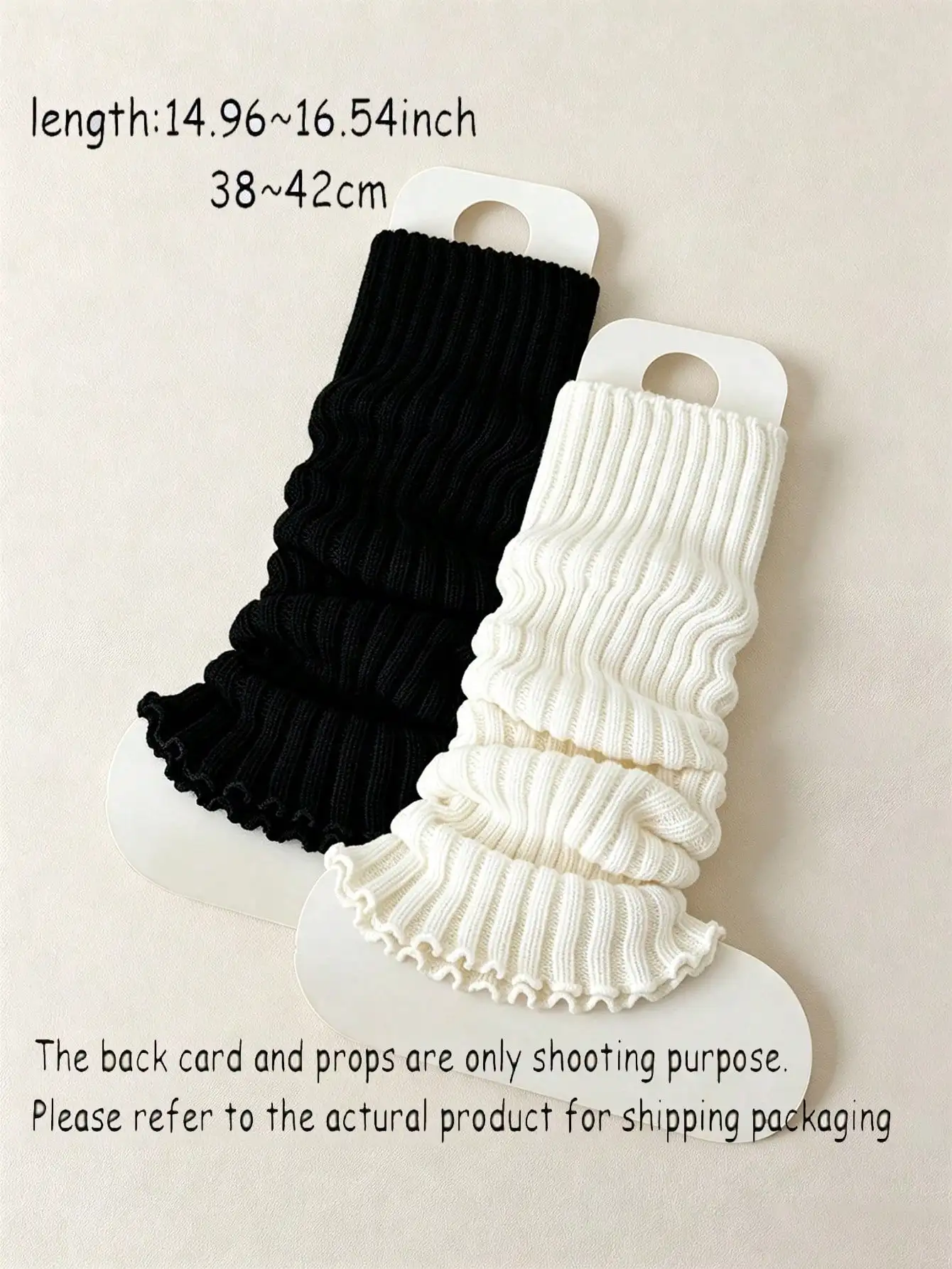 2 Pairs Girls Solid Knit Slouch Stacked Leg Warmers Back To School Casual Outfit Matching Kids Versatile Calf Leg Cuff Covers