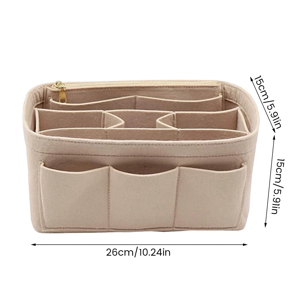 Make up Organizer Felt Insert Bag for Women Handbag Travel Inner Purse Portable Cosmetic Bags Large Capacity Purse Organizer Hot