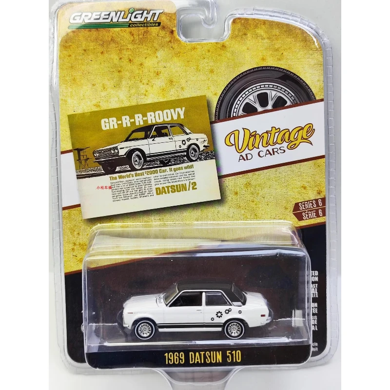

1:64 1969 510 Высокая имитация сплава Модель автомобиля Коллекционная игрушка Подарочный орнамент для дисплея