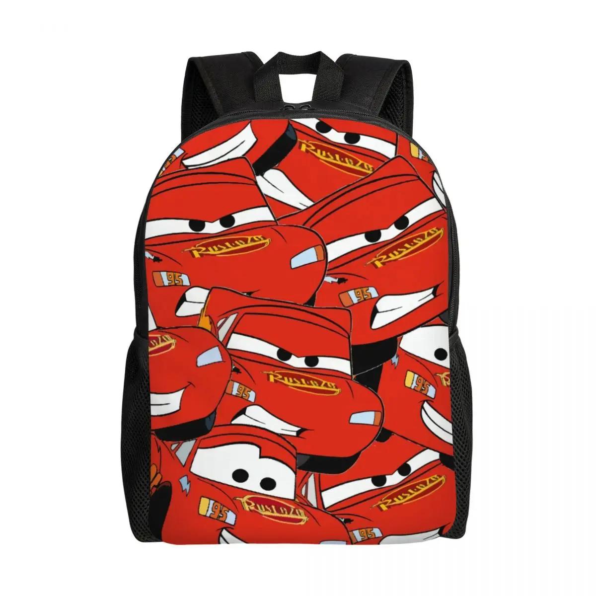 

Custom Lightning McQueen Collage Cartoon Laptop Backpack Women Men Basic Bookbag for School College Students Bag