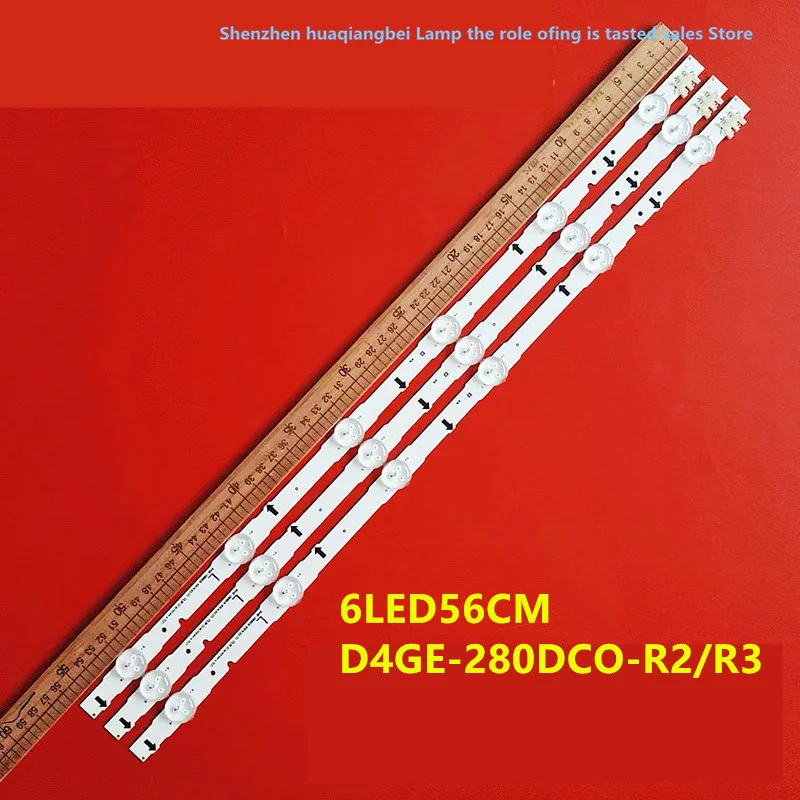 

3 LED STRIP KIT SAMSUNG TV BN41-02168A D4GE-280DC0-R2 LT28E310EX UE28H 100% new