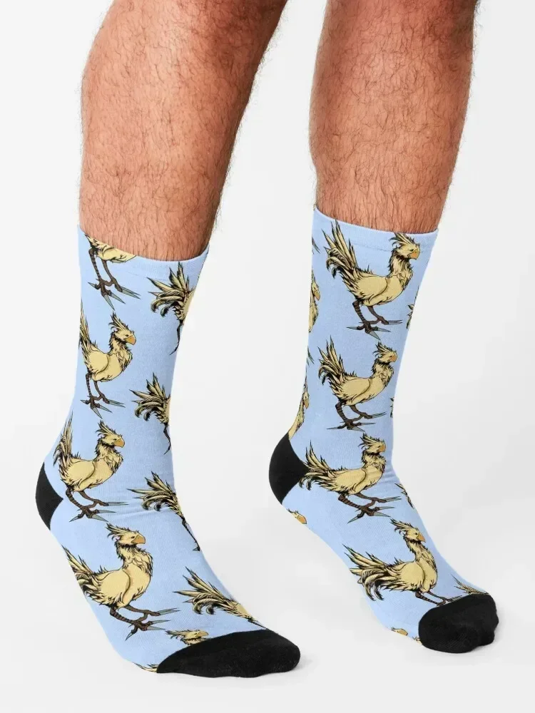 Chocobo Socks colored Thermal man winter ankle christmass gift Luxury Woman Socks Men's