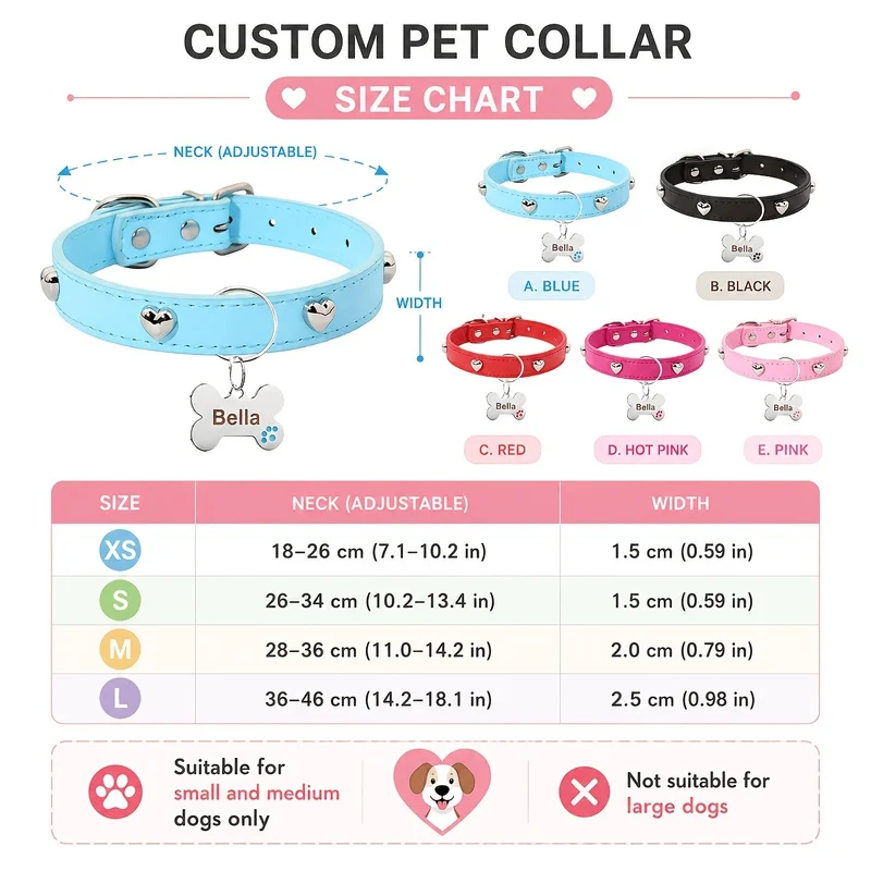 Name Tag Engravable with Name, Phone Number and Cat ID, Suitable for Daily Outdoor Use of Small and Medium-Sized Cats and