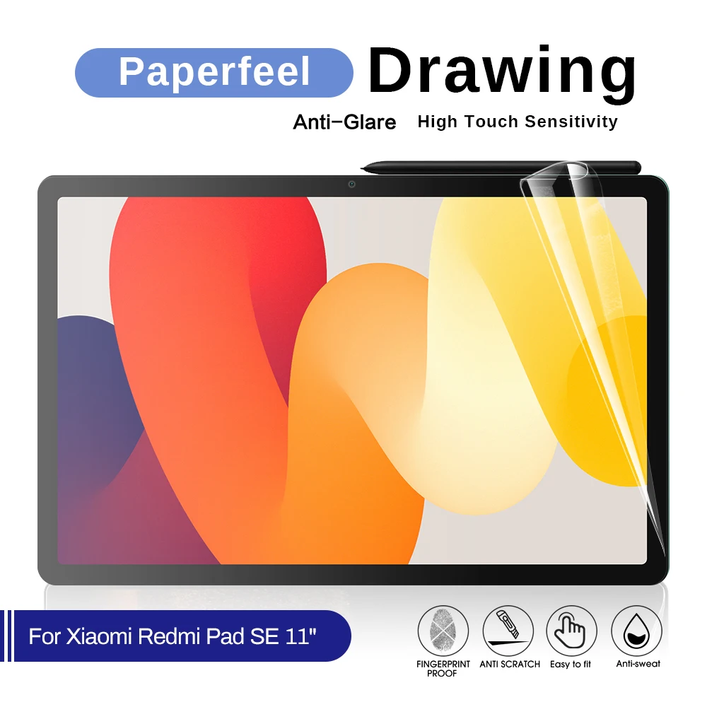 

PET Soft Write Painting Film For Xiaomi Redmi Pad SE 11" Matte Frosted Screen Protector Not Glass On Redmy PadSE RedmiPadSE 2023