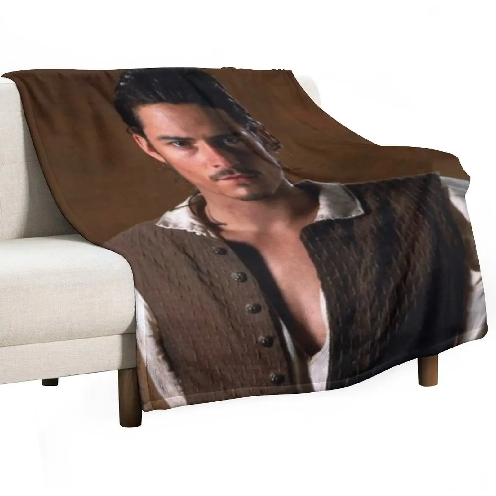 Orlando Bloom Throw Blanket For Baby Flannels Cute Plaid Sofa Blankets