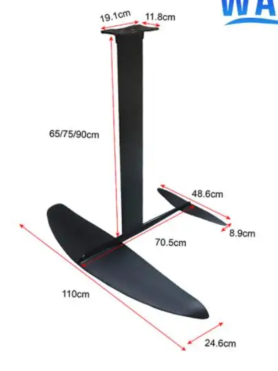 New stand-up 110cm hydrofoil surfboard accessories carbon fiber aluminum alloy water sports products