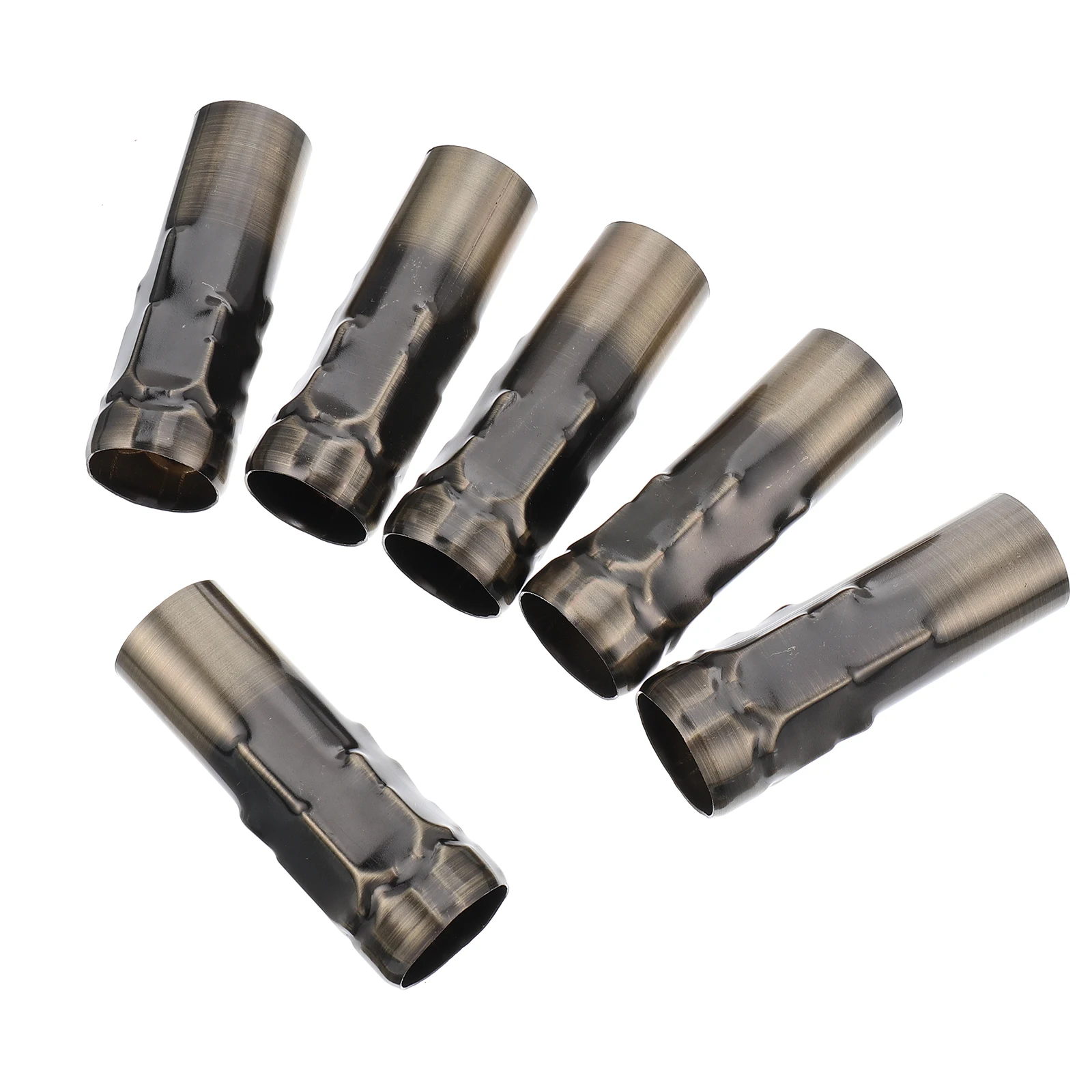 6pcs European Crystal Chandelier Sleeves Iron Lamp Holder Tube Reusable Retro Style LED Lighting Accessories