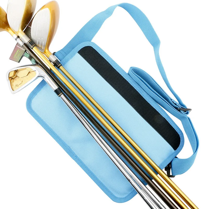 Portable Golf Carry Bag, Lightweight Nylon Golf Club Bag with Shoulder Strap, Compact Practice Bag for Men Women