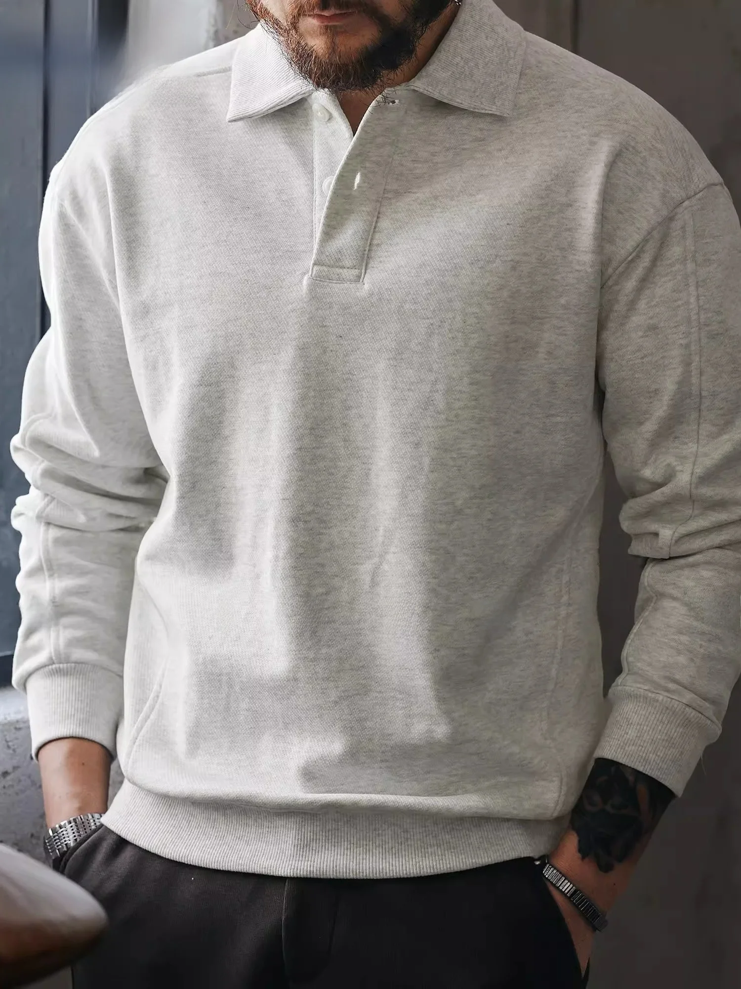 

Мужская толстовка свободного кроя в американском ретро-стиле с пэчворком, весна-осень, новая модель, с длинным рукавом, верхняя одежда