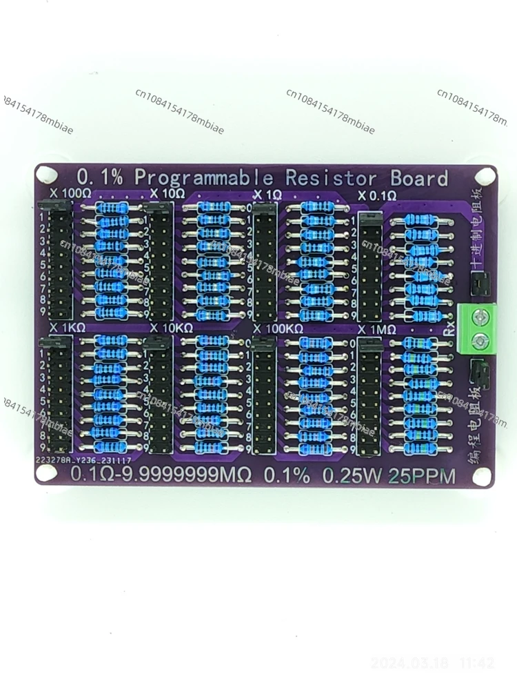 Multimeter Calibration Resistance Box 0.1Ω-9.9999999MΩ 0.1% 25PPM Programmable Resistance Box