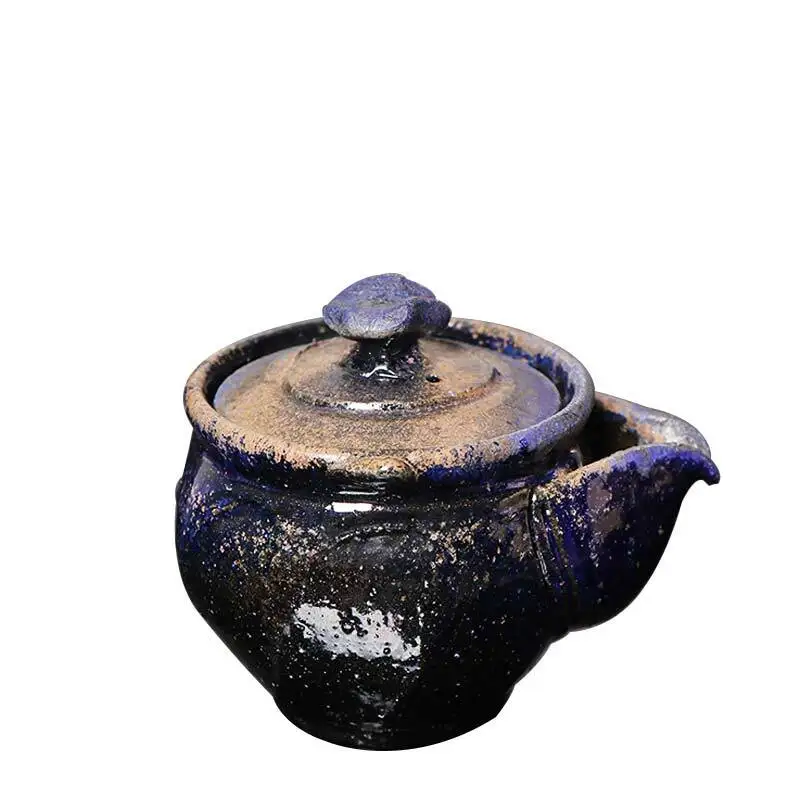 Japanese Original Equipment, Pre Fired Fair Cup, Rough Pottery Treasure Bottle, Handmade By Masahiro Miyao, Wood Teapot