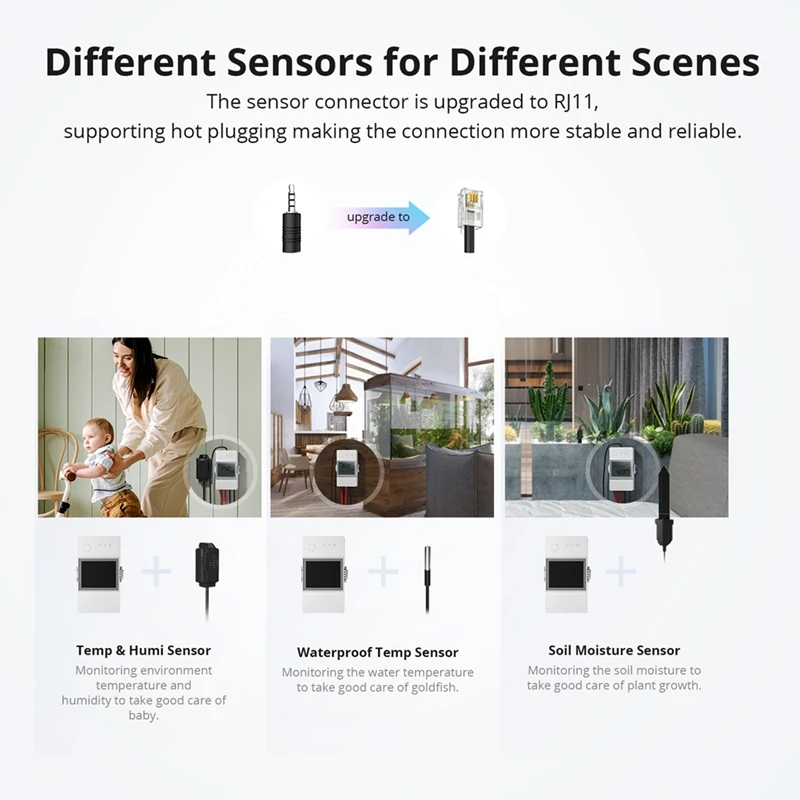 TH16 Smart Wifi Switch Monitoring Temperature Humidity Wifi Smart Switch Home Automation Works for Home-A74P