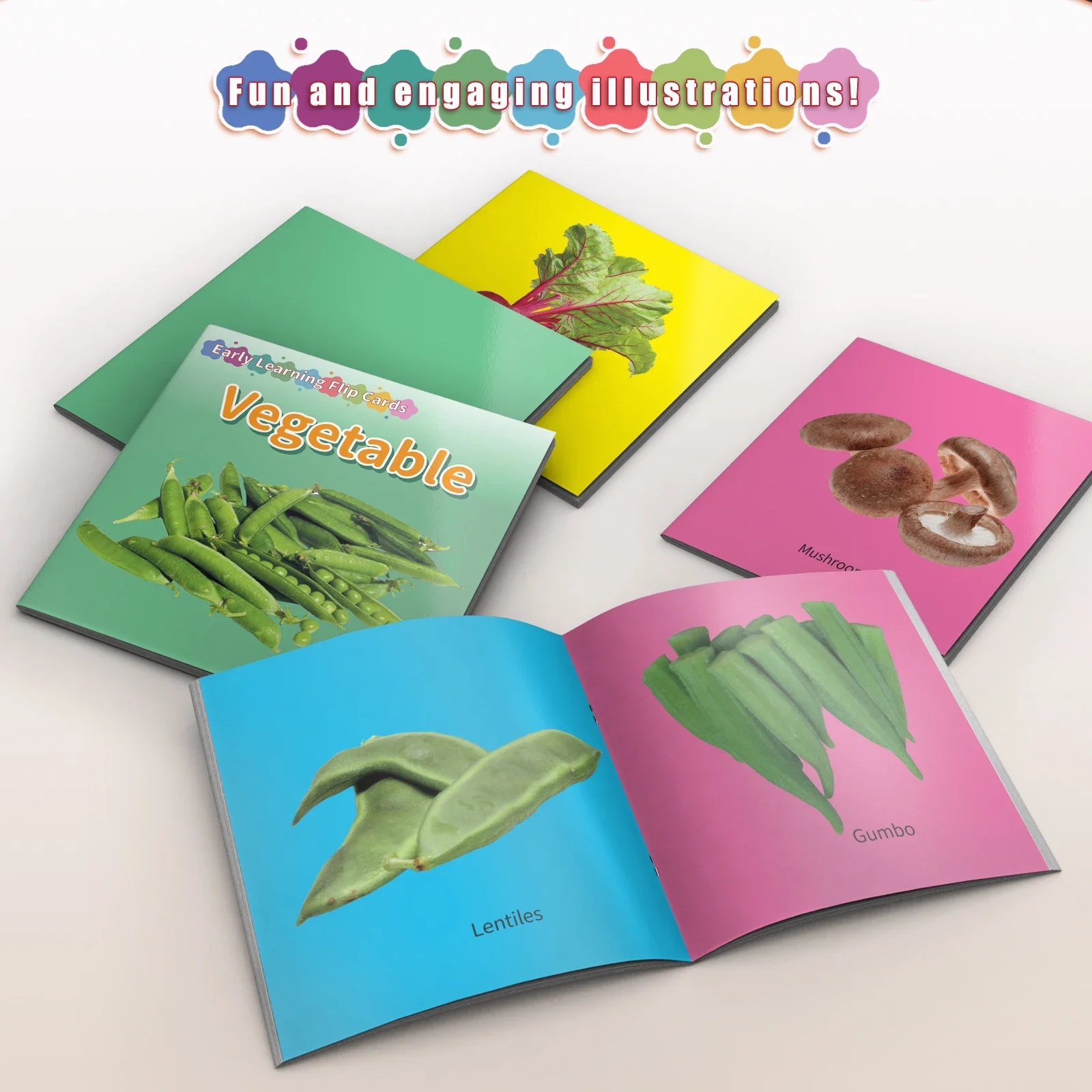 Card Books - Lively Knowledge Card Books for Early Learning, Educational Cards