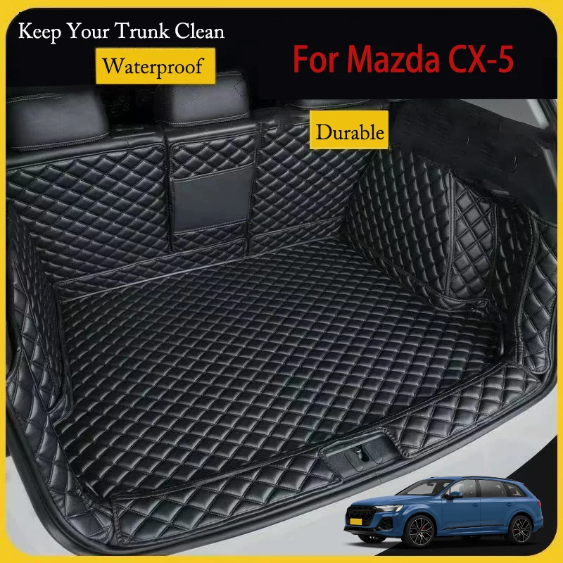 Car Trunk Mat For Mazda CX-5 2017 2018 2019 2020 2021 2022 2023 2025 Custom Car Accessories Auto Interior