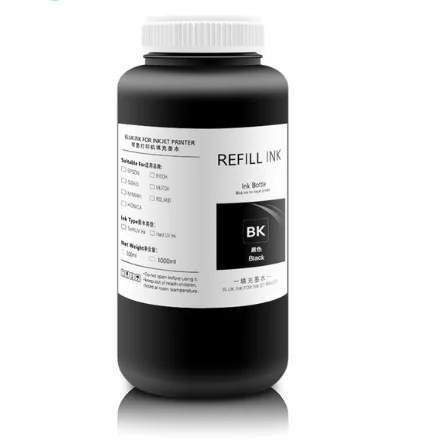 1000 ML/ขวด UV DTF หมึกและเคลือบเงาสําหรับ UV DTF ฟิล์ม B สําหรับ Epson เครื่องพิมพ์ XP600 TX800 1390 L800 L1800 L805 UV ชุดเติมหมึก