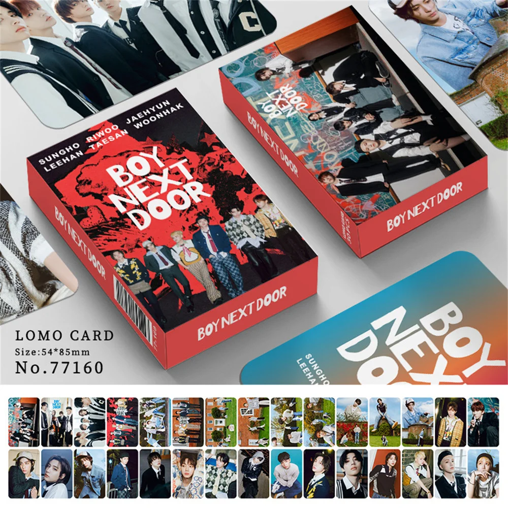 

30Pcs/box BOYNEXTDOOR Two Sides Selfie Photocards SUNGHO LOMO Cards RIWOO JAEHYUN TAESAN Small Postcards Fans Collectible Gift