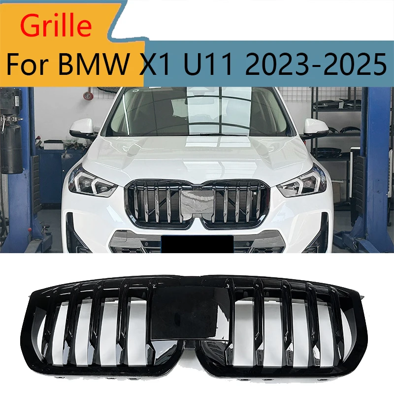 

For BMW X1 U11 2023-2025 Front Bumper Grille ABS Glove Grille Cover Exterior Accessories Car Styling Body Kit Replacement