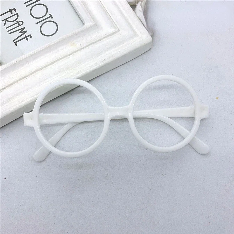 20pcs Fashion Round Glasses Frame Without Lens Decoration Holiday Christmas  Party Props for Kids Children Easter