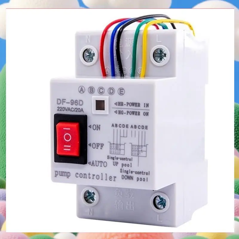 

New DF-96D Automatic Water Level Controller Switch 20A 220V Water Tank Liquid Level Detection Sensor Controller 2M Wires-AS97